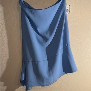 Anne Klein Asymmetrical Blue Skirt